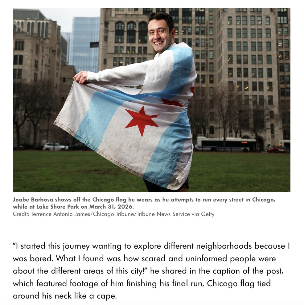 DianePrimo's tweet photo. I've always believed the best way to understand Chicago is on foot. Every walk reveals something new, whether it's along DuSable Lake Shore Drive, Drexel Boulevard, or a street I've never explored before.

Reading about the first person to run every street in Chicago made me wonder: what if I tried to walk them all?

What's your favorite street to walk in #Chicago?