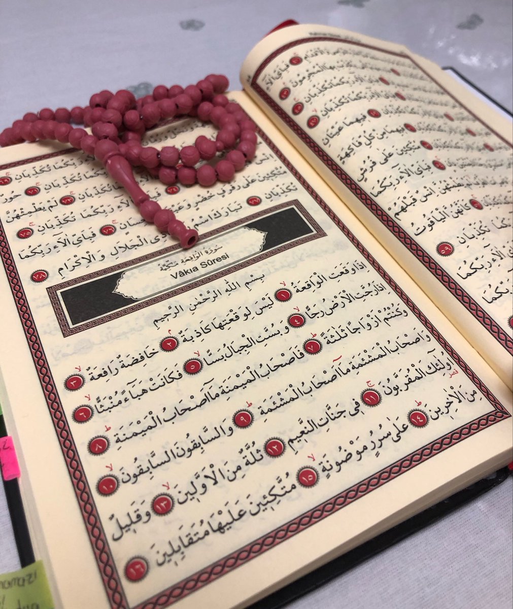 sadecehuleyda's tweet photo. Ev ekonomisine katkım; akşam namazlarından sonra Vakıa okumak📿🫶🏻🌷 https://t.co/OVNNDI31fF