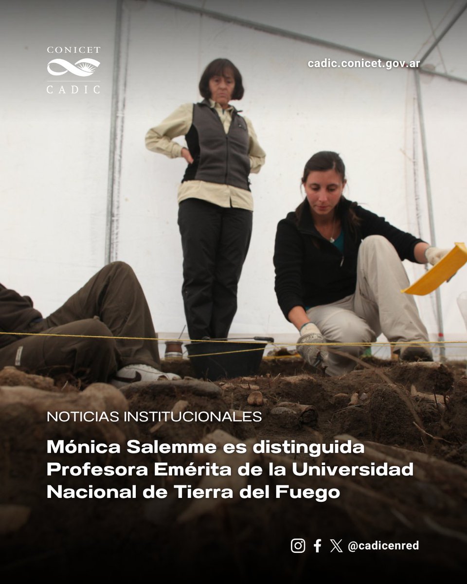 CadicUshuaia's tweet photo. 🎉 EL Centro Austral de Investigaciones Científicas (CADIC, CONICET) celebra la distinción de Profesora Emérita a la Investigadora Superior Mónica Salemme. 

Sigue 🧵... https://t.co/7MLEfwhL5p