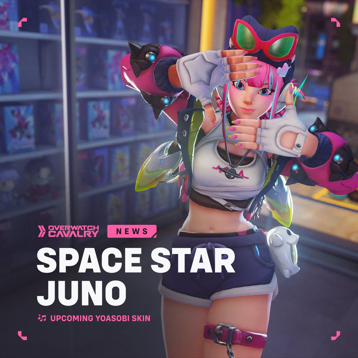 Overwatch2_game's tweet photo. Nouvelle peau #Overwatch x YOASOBI : Space Star Juno 💫

Disponible : 30 juin https://t.co/bDE6cyMRSs
