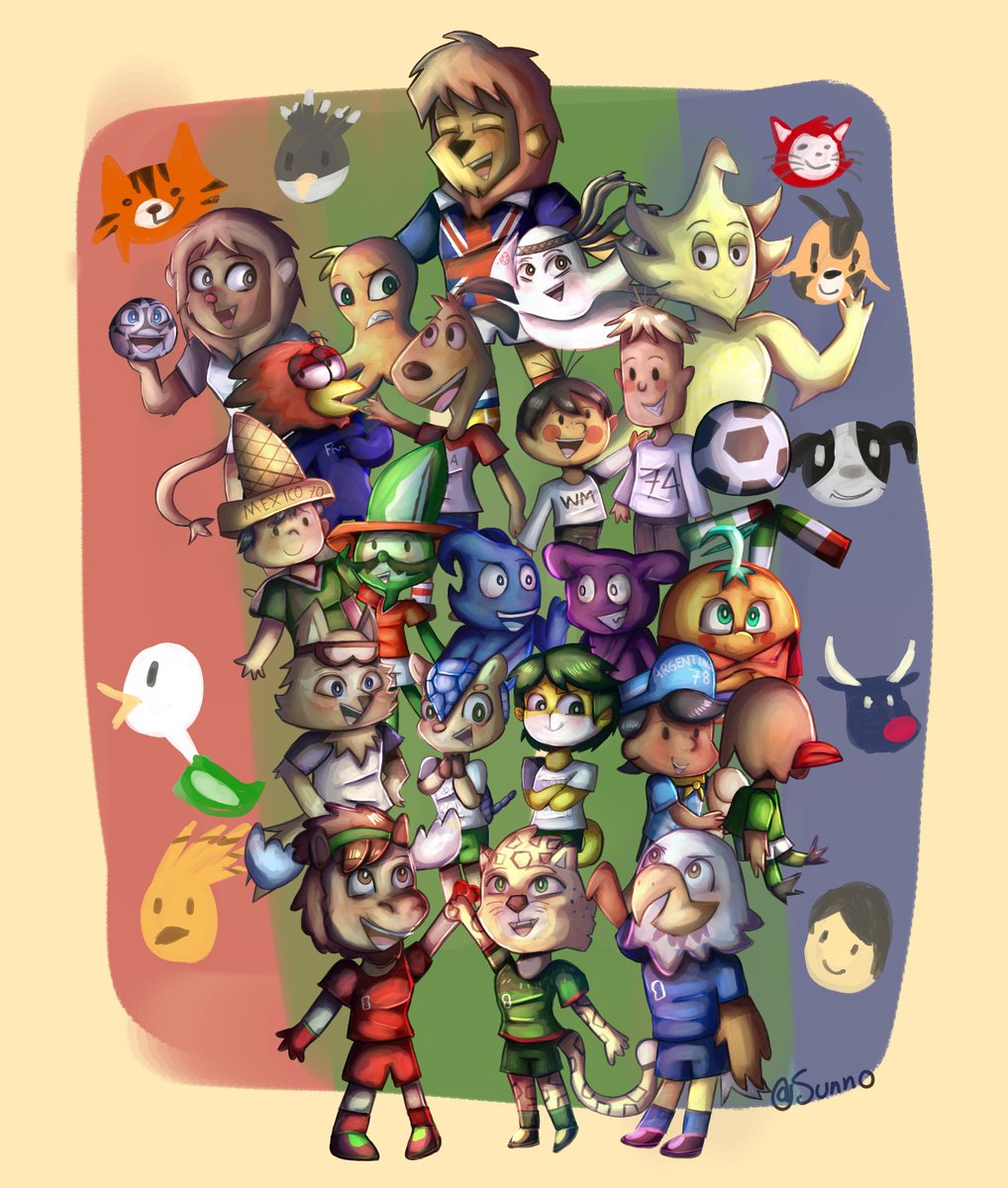 CookieBun23's tweet photo. World Cup Mascots 

#Worldcup #Mascotverse https://t.co/wq4C9FoLmR