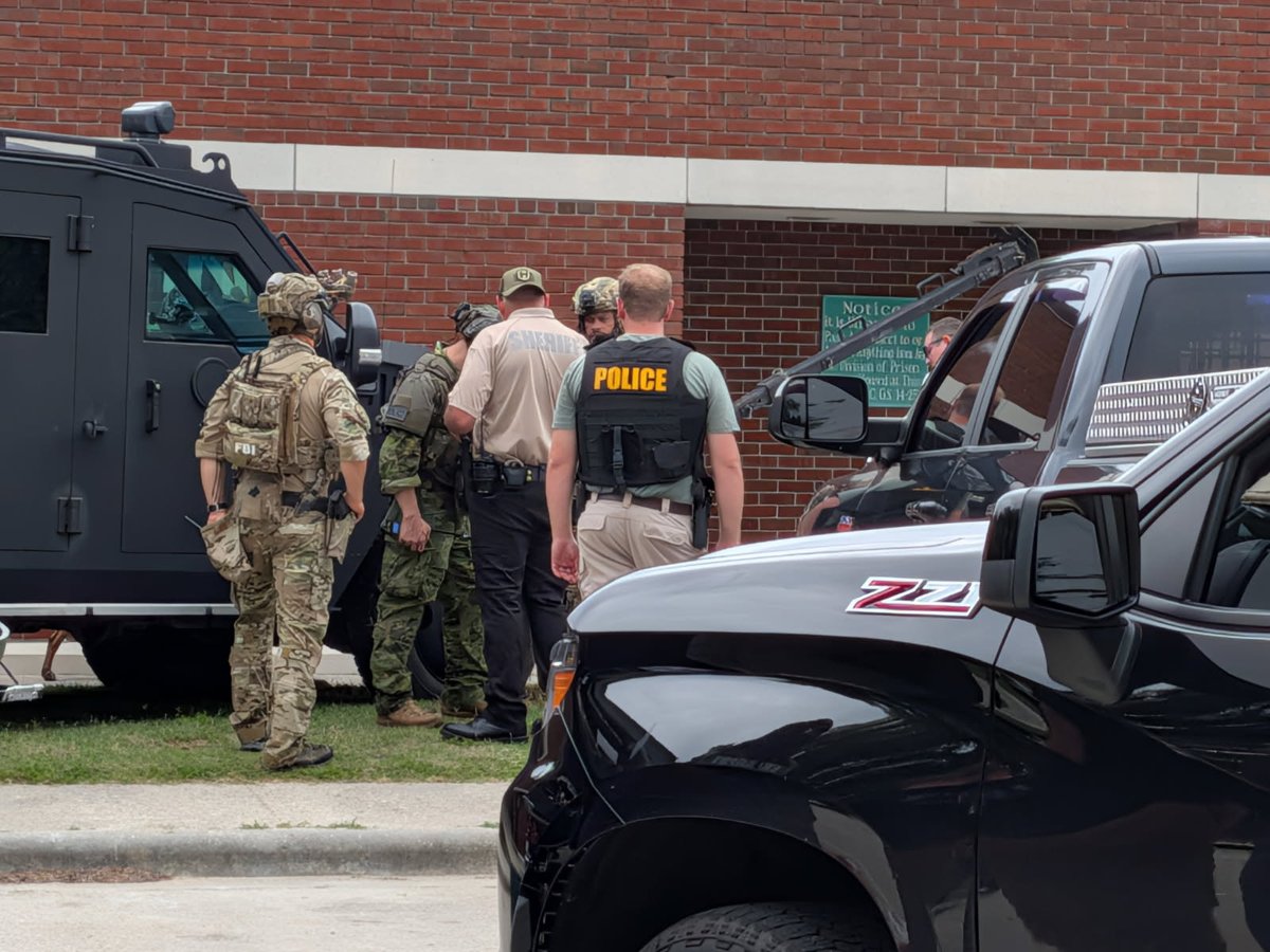 FBICharlotte's tweet photo. On behalf of the Bertie County Sheriff's Office, please see the below update. 

The situation at the Bertie-Martin Regional Detention Center earlier this morning has ended. The FBI SWAT, FBI Hostage Rescue Team, and @SBI1937 cleared the facility.  All inmates and staff are safe and accounted for, and those who sustained injuries received treatment. Inmates were transferred to other facilities for housing, and the detention center will remain secured while personnel assess the extent of the damage. The public is asked to avoid the area as crews continue working to clear the scene.

https://t.co/sjkQta9dzu

The following agencies responded to assist our partners at the Bertie County Sheriff's Office:
Martin County Sheriff's Office
NC SBI
NC ALE
NC SHP
NC DAC
FBI
Hertford County Sheriff's Office
Chowan County Sheriff's Office
Beaufort County Sheriff's Office
Granville County Sheriff's Office
Pamlico County Sheriff's Office
Pasquotank County Sheriff's Office
Greene County Sheriff's Office
Lenoir County Sheriff's Office
Wake County Sheriff's Office
Carteret County Sheriff's Office
Anson County Sheriff's Office
Edenton Police Department
Windsor Police Department
Williamston Police Department