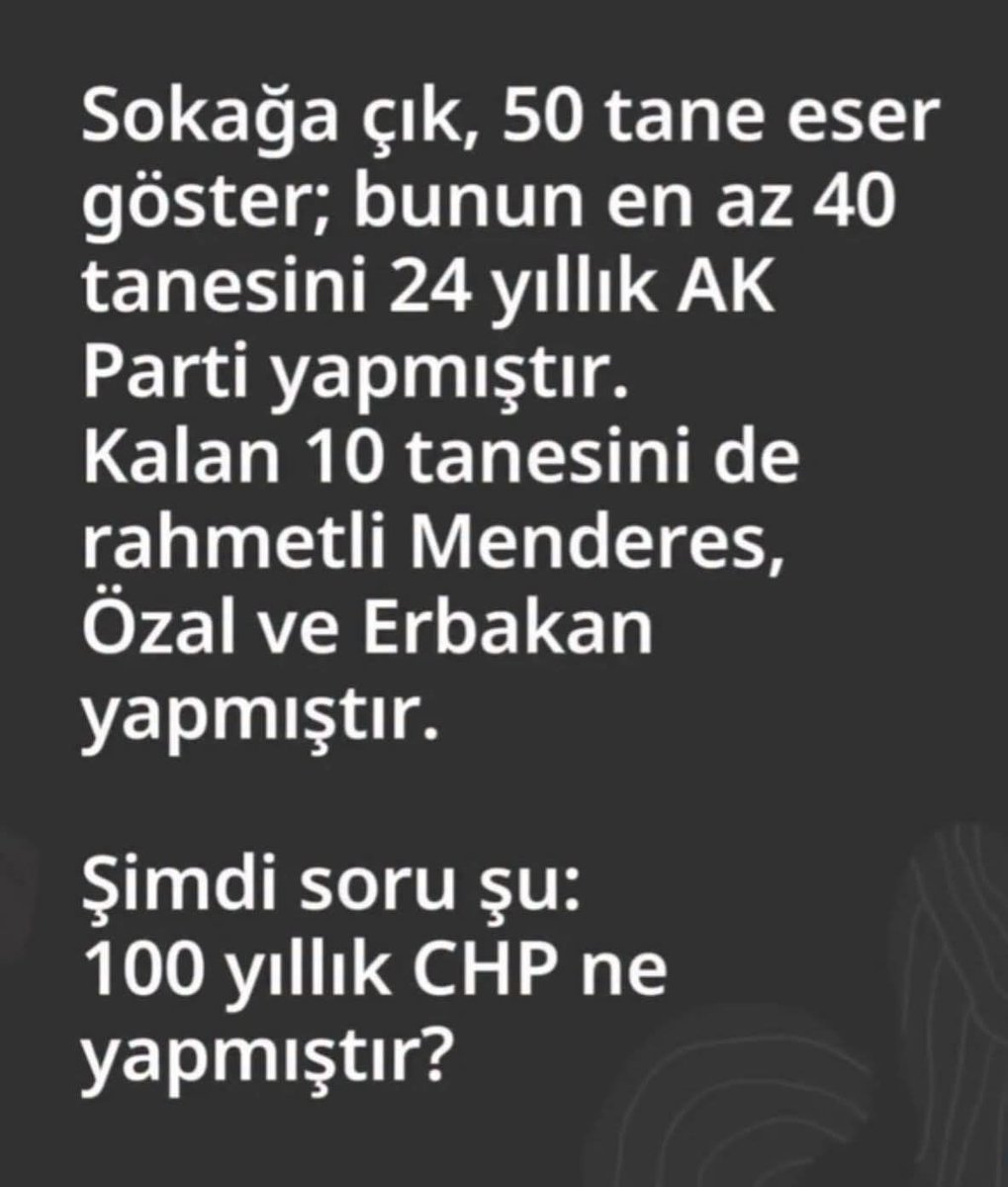 filiz_tekbas_'s tweet photo. CHP'nin yaptığı tek bişey söyleyebilirmisin? https://t.co/XAqthcgI1k