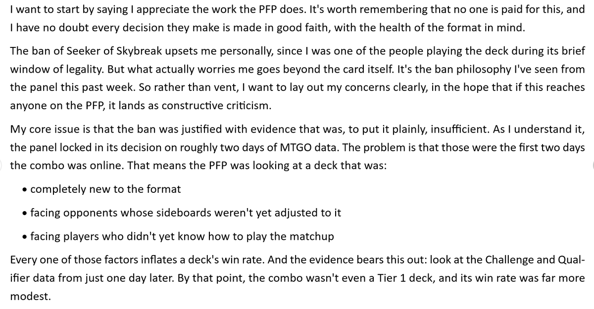 Marzaboi_MTG's tweet photo. My opinion on the recent pauper banlist, hopefully it sparks some CONSTRUCTIVE discussions. https://t.co/3pRGPAxy61 https://t.co/odAk1LXgzC