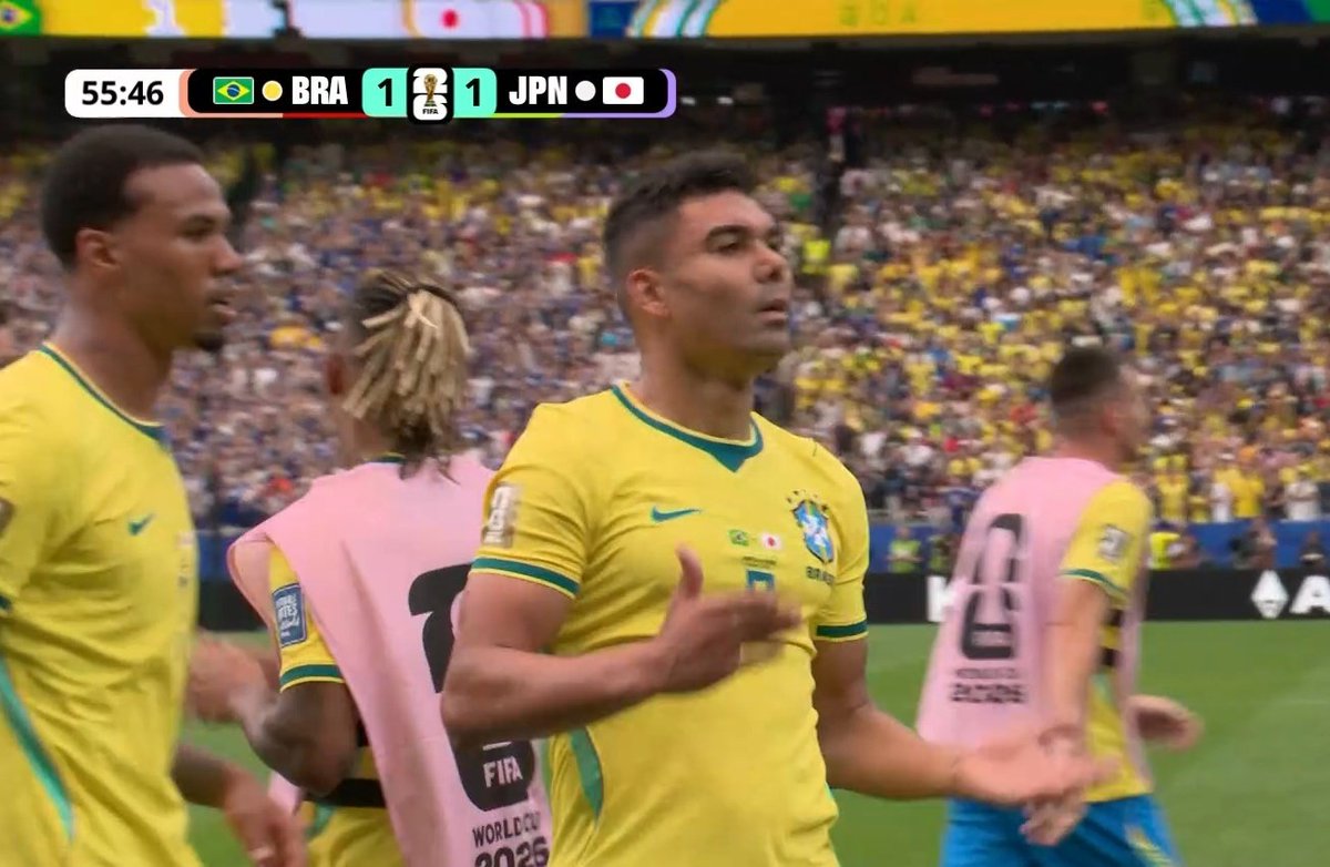 flicks_X18's tweet photo. Casemiro (56') header and GOALLLLL and Brazil scored.

Real Madrid blood in pressure situation #Brazil https://t.co/9BvNQyfhbY