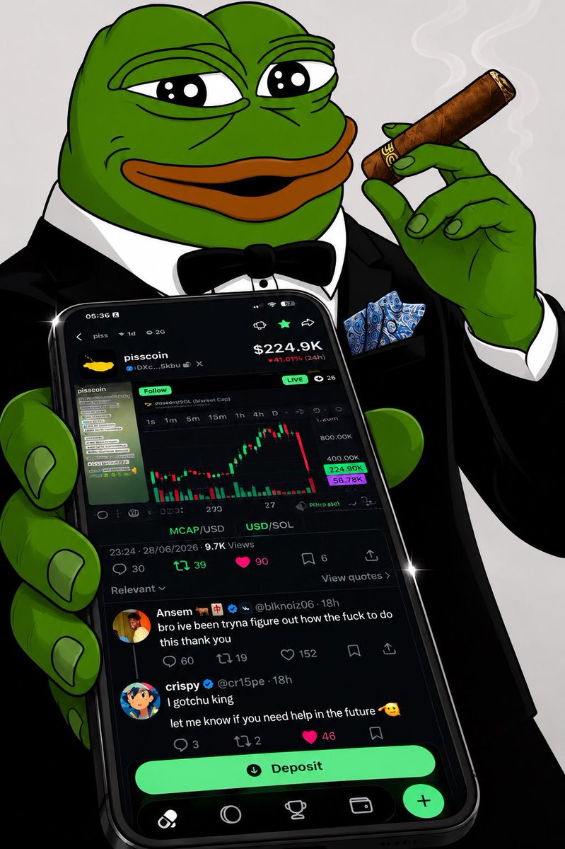 karmacrypto_'s tweet photo. @cr15pe @cryptolyxe @pissbotpf $piss https://t.co/G8epznTzYz