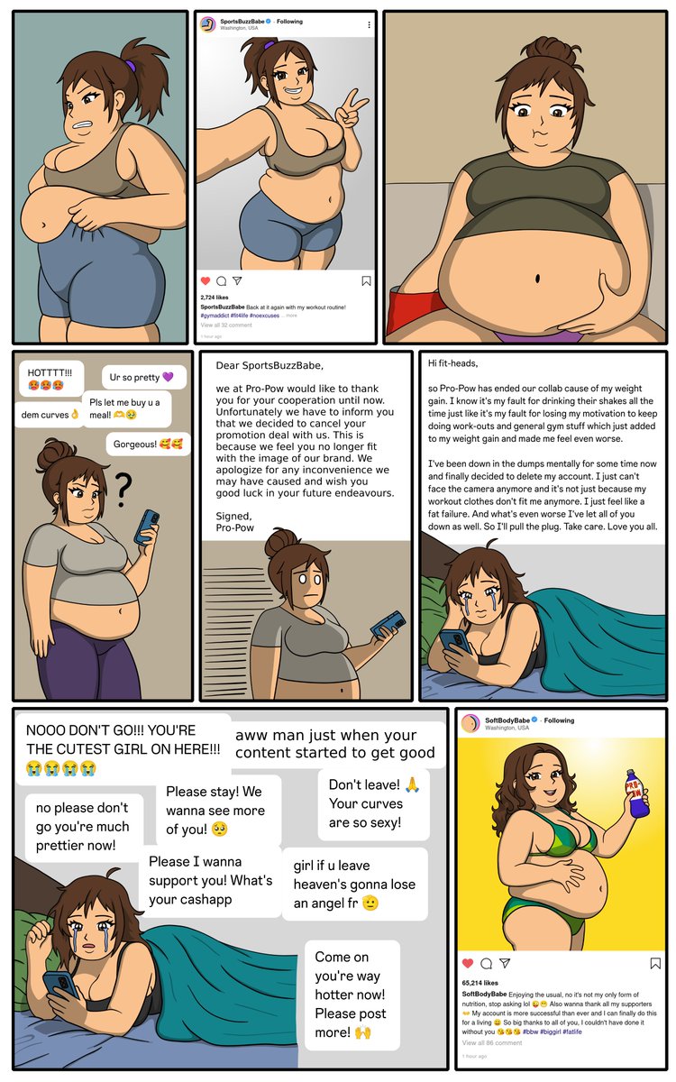 SECRETnWEIRD's tweet photo. Fit to fat is my favorite type of glow-up.

Special thanks to stonerbellybabe on tumblr for inspiring this. Give her some love if you haven't already:
https://t.co/BCDTInzcXV https://t.co/FcKeYYGURB