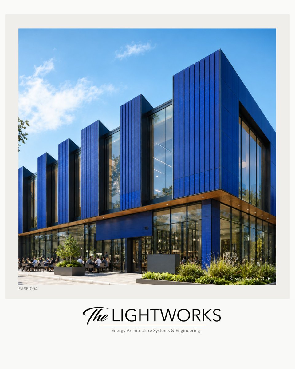 The_Lightworks's tweet photo. The Lightworks featuring deep-blue solar façades and modern glass architecture — transforming commercial buildings into future-ready, power-generating spaces.
Energy architecture, reimagined.
https://t.co/y6FE4khdks
#TheLightworks #SolarArchitecture #SolarFacade #Sustainable https://t.co/2U1XsIcGrN
