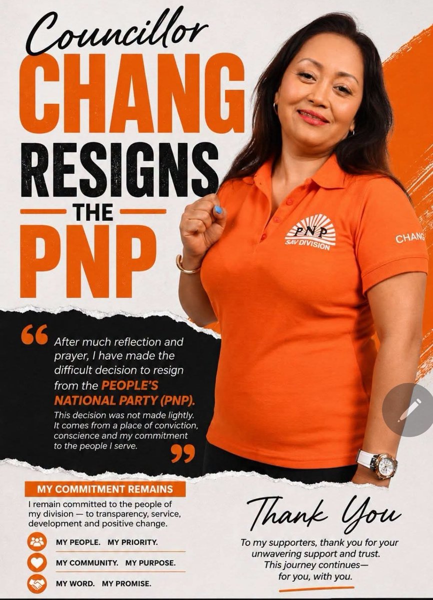 MrVegasMusic's tweet photo. Hello! You got a resignation! Congrats! 
Civil society, Kamred churches, JFJ, NIA,JAMP,  @JamaicaGleaner @JamaicaPNP https://t.co/fbQtb49Plr