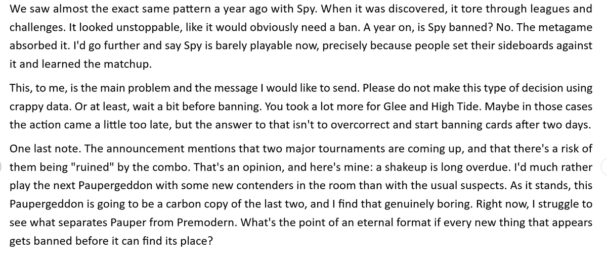 Marzaboi_MTG's tweet photo. My opinion on the recent pauper banlist, hopefully it sparks some CONSTRUCTIVE discussions. https://t.co/3pRGPAxy61 https://t.co/odAk1LXgzC