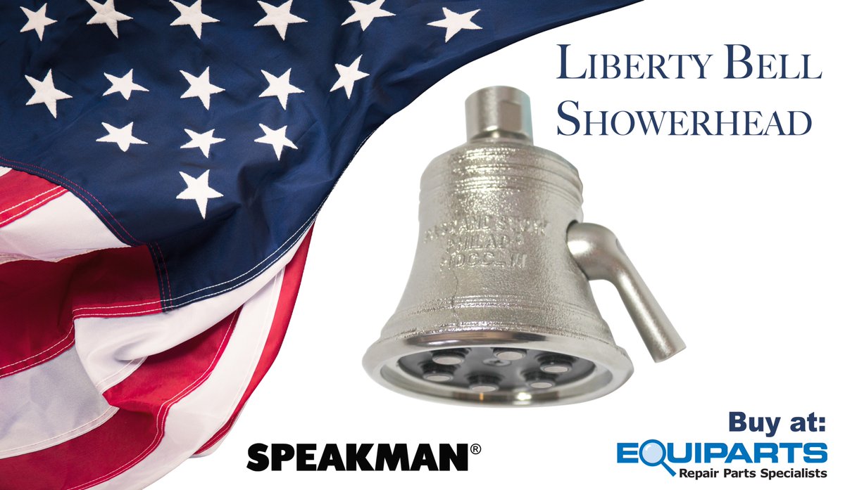 TMSNE_Equiparts's tweet photo. ๐บ๐ธ The limited-edition Speakman #LibertyBell Showerhead is back for America's 250th celebration! Released only for special patriotic occasions, this commemorative model features solid brass construction, patented Anystreamยฎ technology, and legendary #Speakman performance. #USA250 https://t.co/cRYjLKVSg1