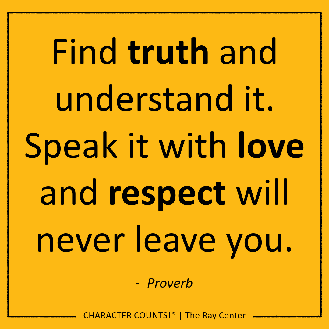 CHARACTERCOUNTS's tweet photo. Respect builds understanding and trust. #Respect #CHARACTERCOUNTS! https://t.co/UFNu47MU0H