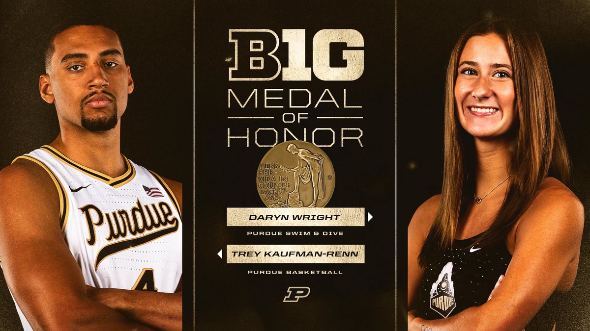 PurdueHHS's tweet photo. 🎉 Congrats to 2026 HHS graduate Daryn Wright on being selected as one of @PurdueSports' recipients of the Big Ten Medal of Honor for the 2025-26 school year, recognizing her dual proficiency in scholarship and athletics.
https://t.co/MxgLFAz99E
#PurdueHHS #BoilerUp https://t.co/fAZ5uMclw7