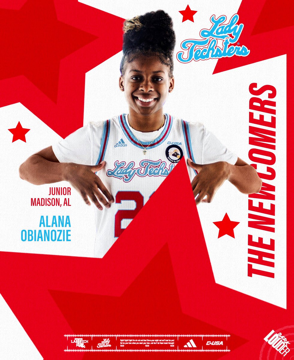 LATechWBB's tweet photo. New Threads ➡️ Alana Obianozie

#LoveandServe | #BarkLouder https://t.co/8ip9Sh8BBz