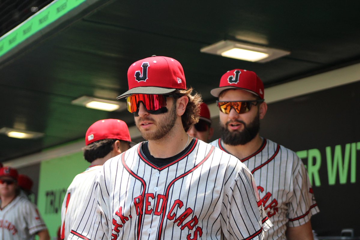 BaptistHealthJx's tweet photo. We were #BaptistProud to sponsor the final day of the @JaxShrimp's Red Caps Weekend! 🔴 ⚾ 

Sunday was a great day for baseball, family fun and celebrating Jacksonville's rich baseball history. From games of catch in the outfield to kids racing the bases after the game, it was a day full of memorable moments.

We were also proud to have Dr. Andrew Shaw and Dr. Vyshak Chandra join the radio broadcast to share how the team at Lylerly Neurosurgery at Baptist Health is helping patients find relief from spine and back pain.

The Red Caps were Jacksonville's Negro League baseball team from 1938 to 1942, and it's an honor to help recognize their lasting impact on our community. Seeing the players take the field in Red Caps jerseys was a meaningful tribute to a team whose legacy continues to inspire. ❤️