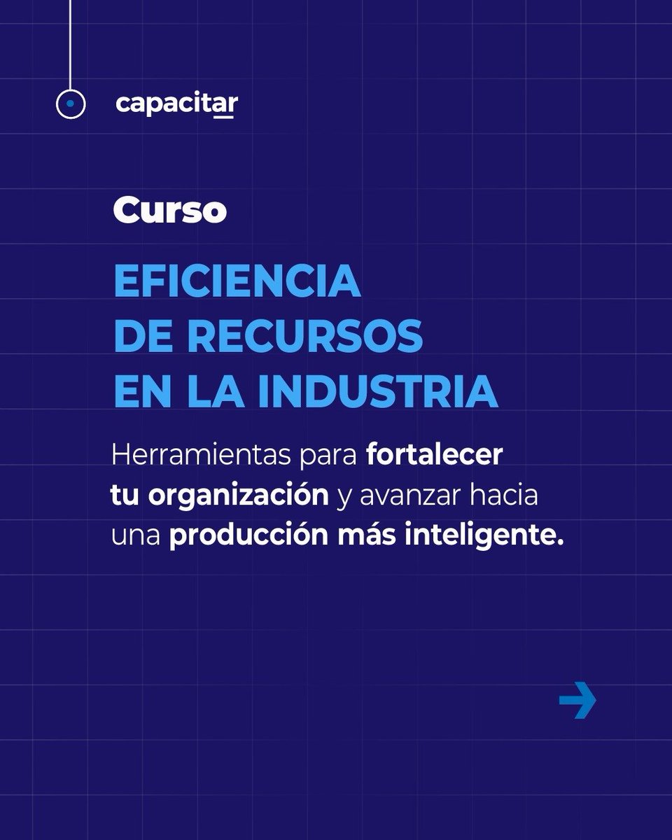 capacitar_'s tweet photo. ¿Querés incorporar herramientas para optimizar procesos productivos y fortalecer la competitividad de tu organización?

Inscribite hoy en el curso de Eficiencia de Recursos en la Industria: 

https://t.co/0I2iSKH8tN https://t.co/P5VcAw30OE