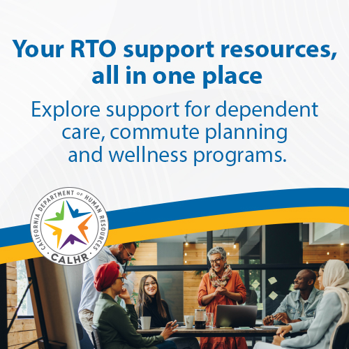 CalHR_gov's tweet photo. As we move toward returning to the office on July 1, we know many employees will be adjusting to new routines. We are committed to supporting you through this transition with resources to help make the shift more manageable. Explore our guide here: https://t.co/H3AGmfNMl9 https://t.co/YnF8H7qWNh