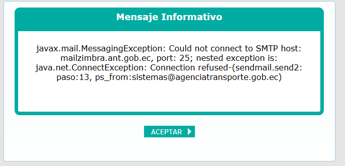 ferchxdj's tweet photo. Vaya sistemas ineficientes que tiene la  #AgenciaNacionalDeTransito @TrancitoDe , no pueden hacer un simple SMTP. https://t.co/jii7OInFFw