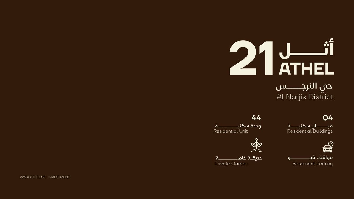 atheeel_sa's tweet photo. #بدأ_البيع مشروع اثل 21 السكني | #حي_النرجس 
تواصل معنا الان 920033985 https://t.co/WxEDcGliYw