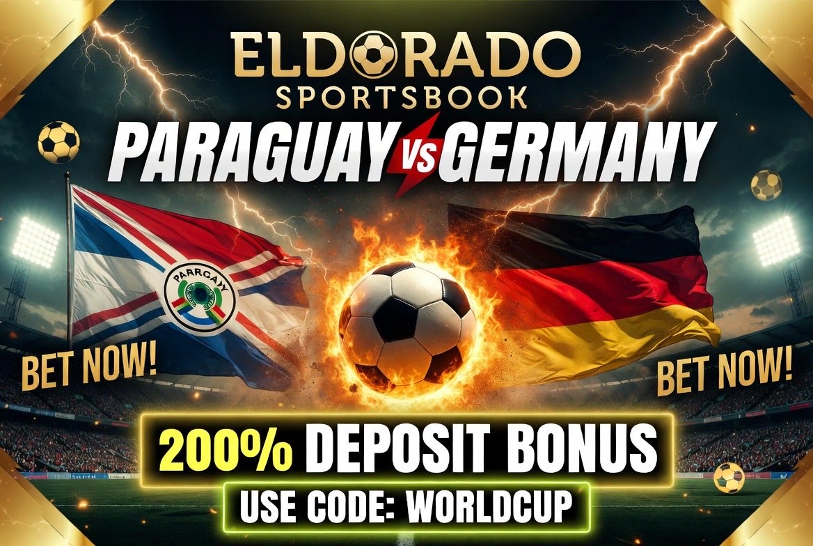 Eldorado_SB's tweet photo. ⚽ Paraguay vs Germany is heating up! 🔥

Bet big with Eldorado Sportsbook and score a massive 200% Deposit Bonus using code “WORLDCUP”

Bet now 📲 https://t.co/rwsnAGiTPS https://t.co/fm8ZycrWJN