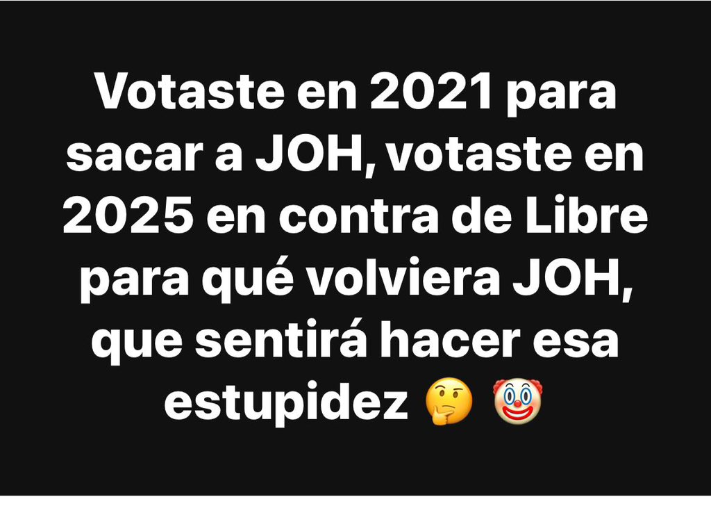 PoliticoHN504's tweet photo. Soberanos idiotas! Libres nunca más… https://t.co/ZaKJeiGarc