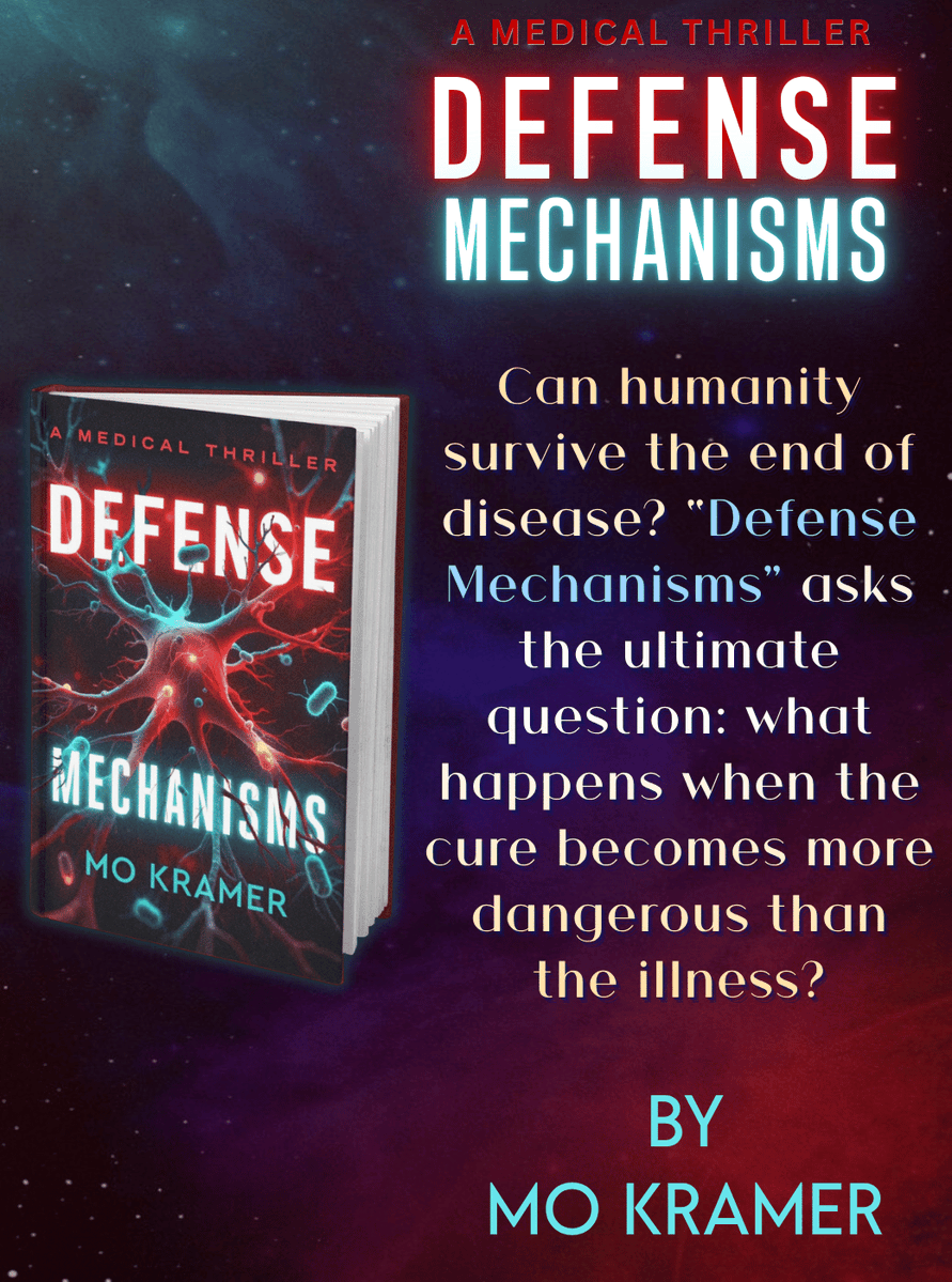 authorocean's tweet photo. Different kinds of books - What if the cure for every disease became the greatest threat humanity has ever faced? Dive into Defense Mechanisms by Mo Kramer—a race against time, science, and extinction. #MedicalThriller #MoKramer https://t.co/CbmIVCzblq https://t.co/jGSVOZO3iQ