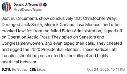 pjcolbeck's tweet photo. EVIDENCE: Operation Arctic Frost https://t.co/anfccyPzIs https://t.co/X5yVoQEv9e