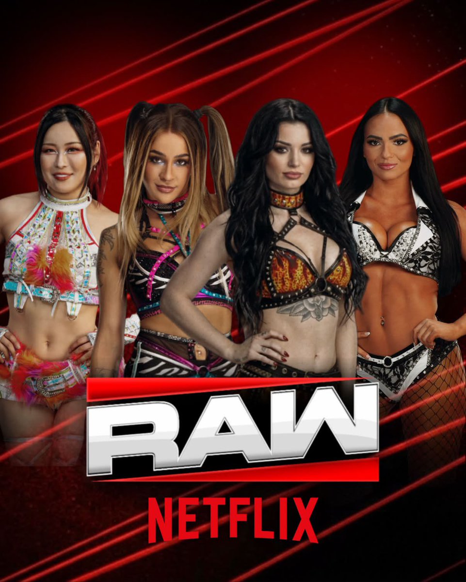 Cautionarybxe's tweet photo. 🔴: Tag Team action goes down as Shield members Kiana James (@Tashster) and Paige (@ItsaNewError) take on a newly formed duo, possibly a Damage CTRL reunion, Dakota Kai (@ddvalem) and Iyo Sky (@paxleyPower) https://t.co/7U8S3wOXGT