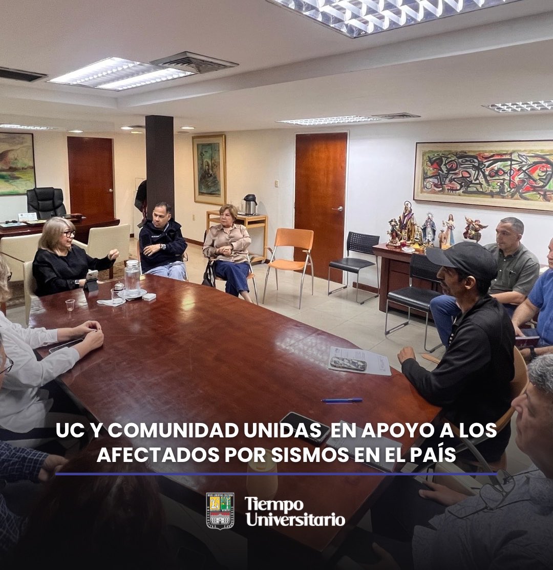 UCarabobo's tweet photo. #Noticias @UCarabobo y comunidad unidas en apoyo a los afectados por sismos en el país || Activado personal y sus dependencias

https://t.co/EUTQEJhUeB https://t.co/hbLCO89nlc