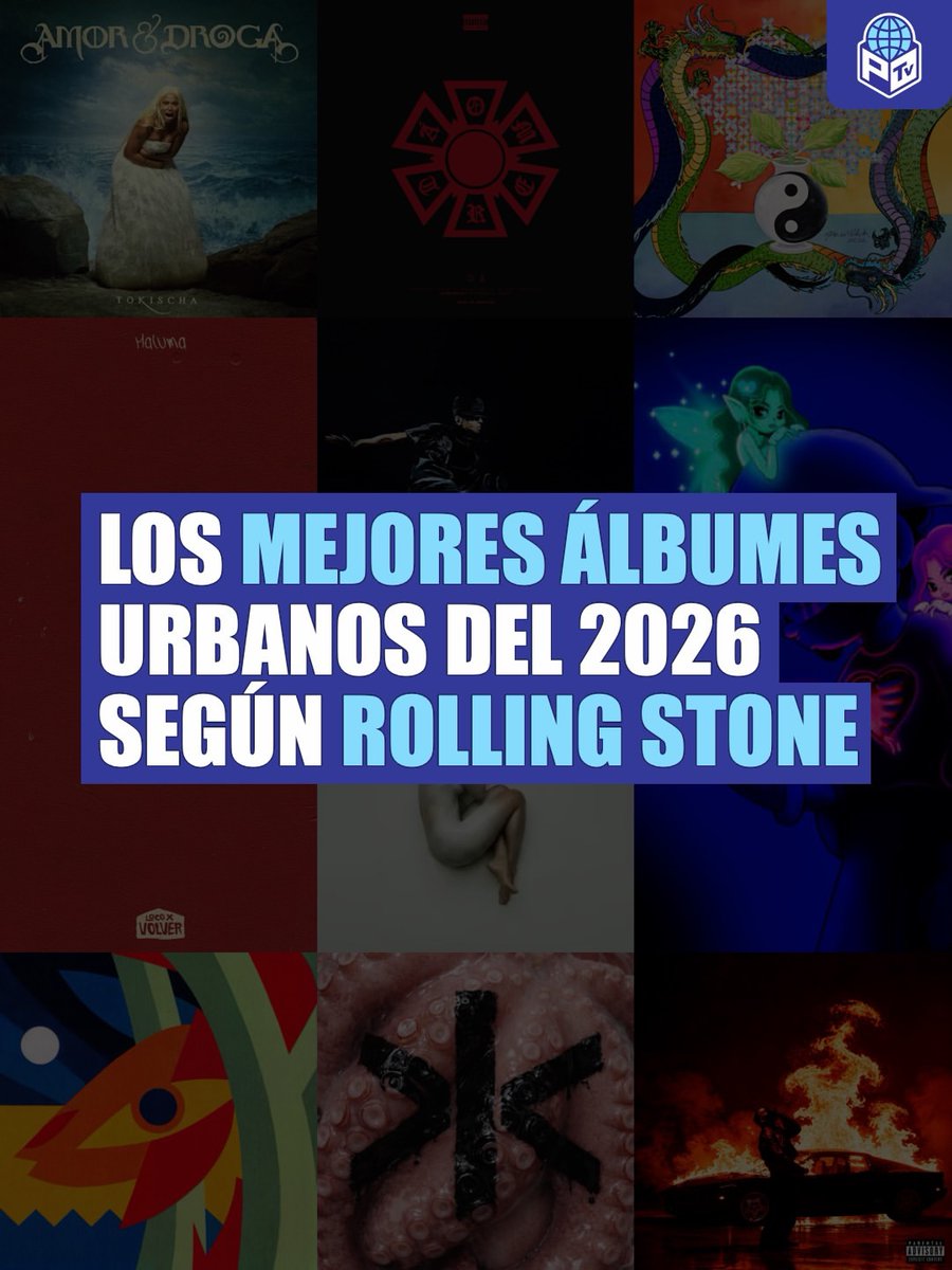 Fuentes_Genero's tweet photo. 🚨 LOS MEJORES ALBUMES URBANOS DEL 2026 SEGUN ROLLING STONE

1. Corsa: Eladio Carrion
2. Omakase: Alvaro Diaz
3. Turr4zo: Trueno
4. Feid vs Ferxxo: Feid
5. Omerta: J Balvin & Ryan Castro
6. Por Si Mañana No Estoy: Omar Courtz
7. El Baifo: Quevedo
8. Amor y Droga: Tokisha
9. Loco X Volver: Maluma
10. Marcriá: Rainao