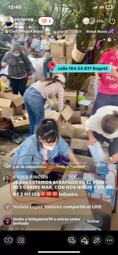 VictorUgas58's tweet photo. #URGENTE 🚨 | Estaba transmitiendo un live en tik tok y un usuario comentó que se encuentra atrapada en la residencia caribe mar en La Guaira con dos niños. 

Den RT. https://t.co/PBys1R8Zkg