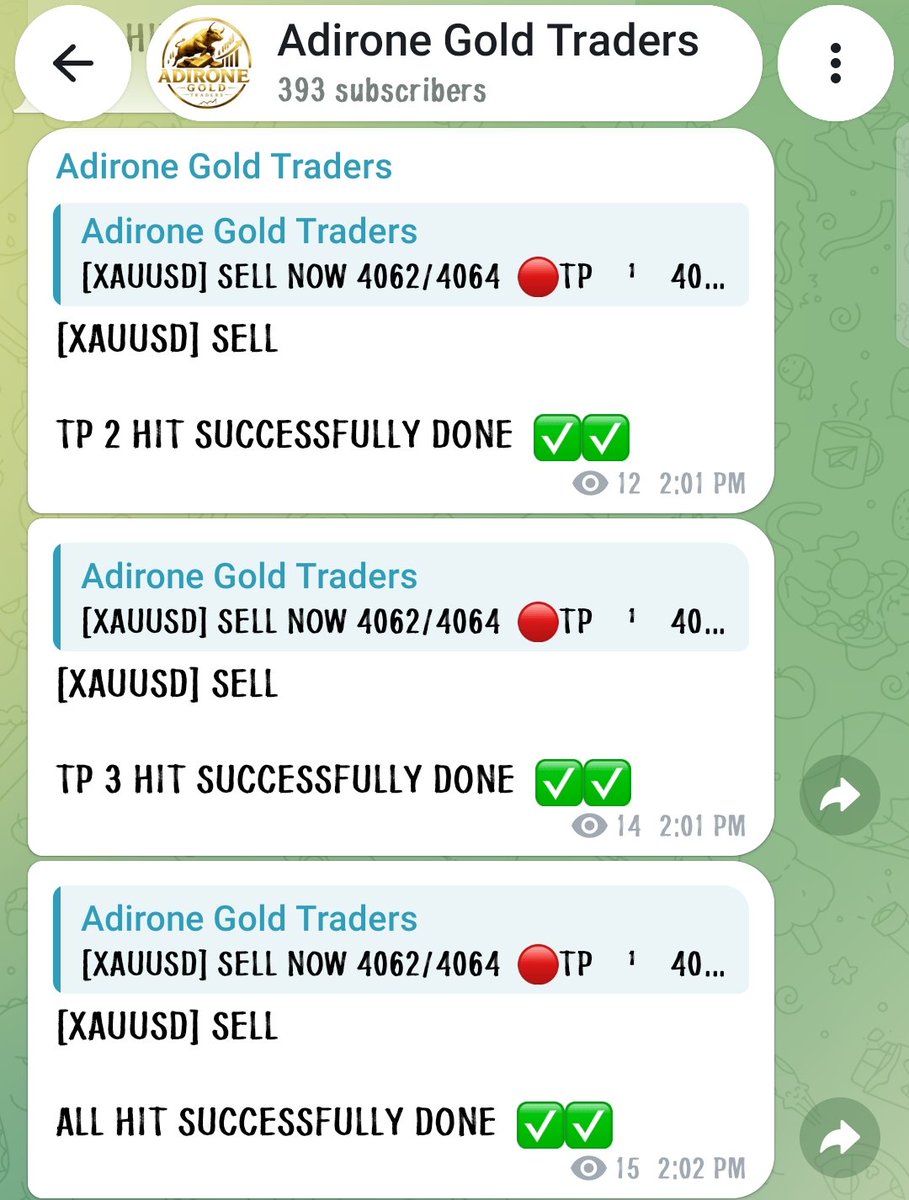 MehruWeb3's tweet photo. 🎯 FREE XAUUSD SELL SIGNAL

✅ TP1 Hit
✅ TP2 Hit
✅ TP3 Hit

Join our FREE Telegram 👇
🔗 https://t.co/j4wuzluqU5

#XAUUSD #Gold #Forex #GoldTrading #TradingSignals #FreeSignals https://t.co/IeXMeeYnKN