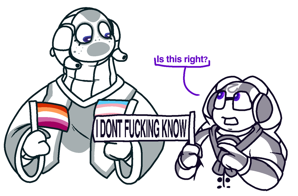 Feptweet's tweet photo. their pride flags
happy                              month ! https://t.co/1fhEgKoOA8