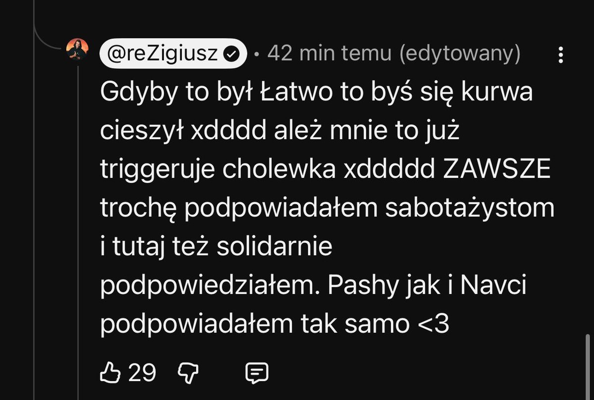 Ithicanabitch's tweet photo. Rezi się odpalił, już chyba za dużo hejterskich uwag w stronę Navci #sabotażysta5 https://t.co/mImcuZ1rTy