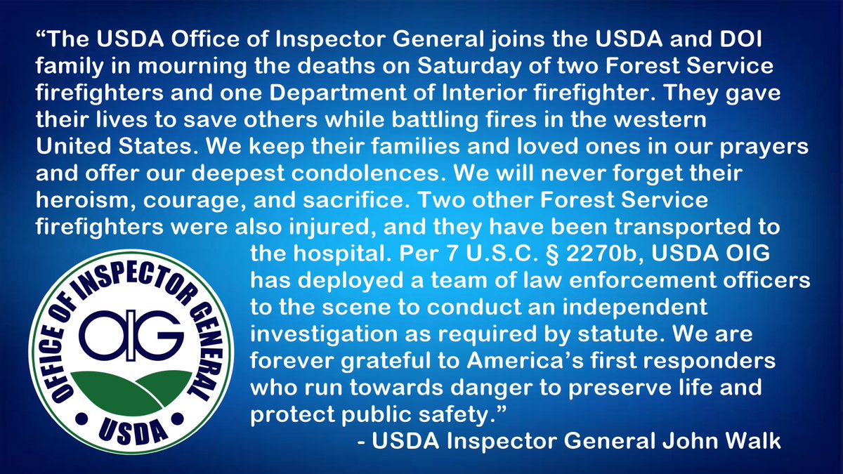 USDA OIG tweet media