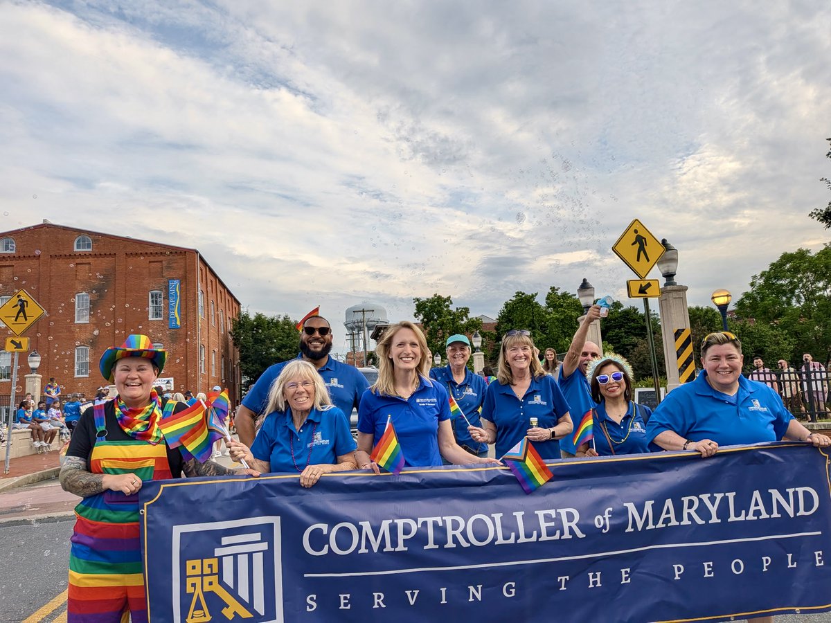 MDComptroller's tweet photo. It was such a great showing at the @fredmdpride parade last week!

Thank you to all who participated in showcasing that a more equitable Maryland makes our state more resilient, more prosperous, and helps every Marylander reach their full potential. https://t.co/5aOstepvRJ
