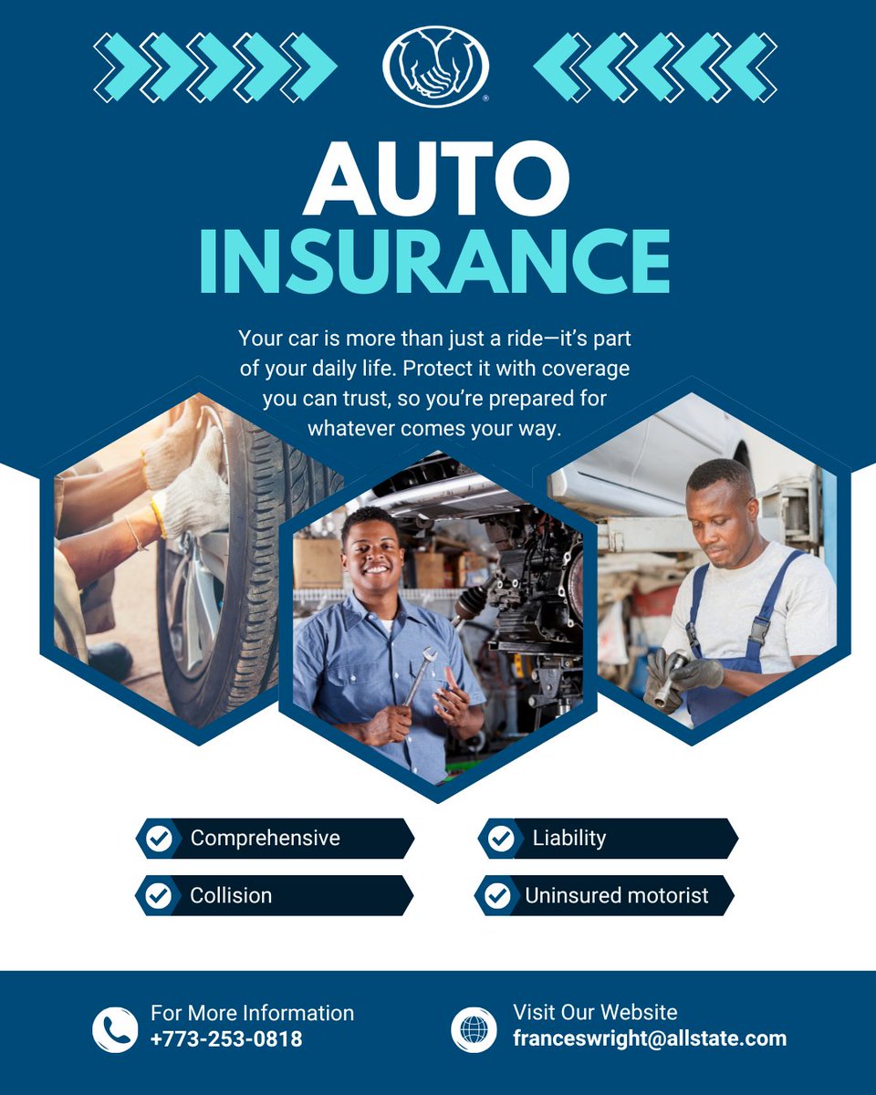 MarynSidney's tweet photo. 🚗 Every drive should start with confidence.

Whether you're commuting to work, taking a road trip, or simply running errands, having the right auto insurance helps protect you from life's unexpected moments.

📞 Call or text me today for FREE 
📱 (773) 253-0818

#Allstate https://t.co/31VpekRN47