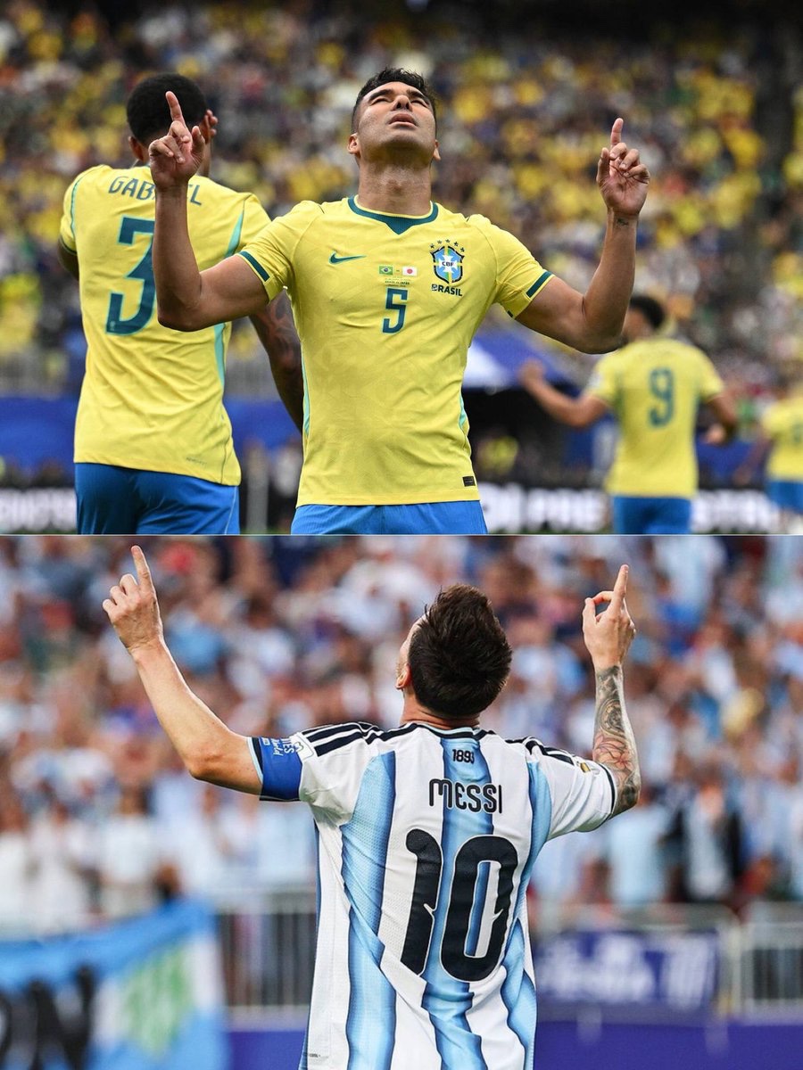 CrewsMat10's tweet photo. A week after joining Inter Miami, Casemiro hits Messi’s iconic goal celebration. 🐐 https://t.co/fUD6iffL5p