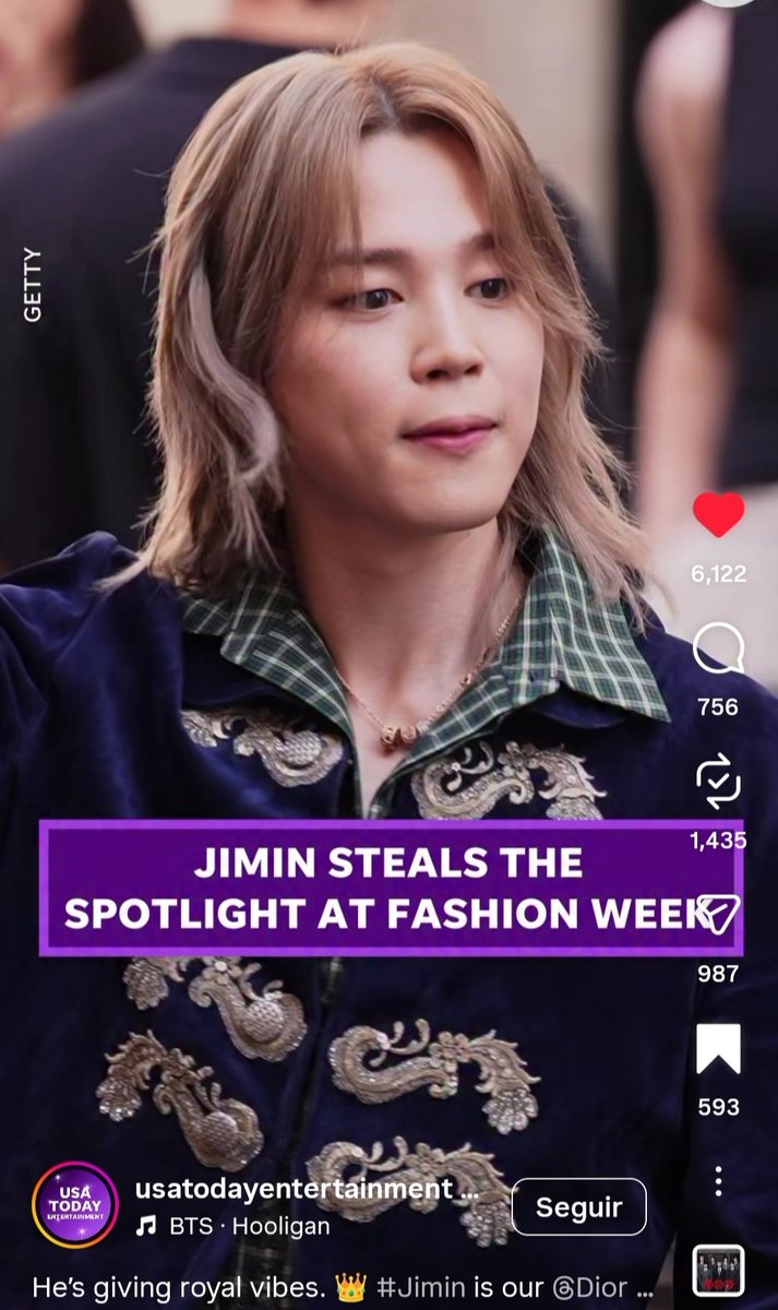 grisflor2018's tweet photo. USA TODAY Entertainment spotlighted Jimin in their Dior Fashion Week reel. ✨

If you haven't yet, please support the original reel with likes, comments and shares.

DIOR GLOBAL AMBASSADOR JIMIN
DIOR PRINCE JIMIN

#JIMINxDior #JIMINxDiorSS27 #JIMINxPFW @Dior https://t.co/yBsPwMHzmZ