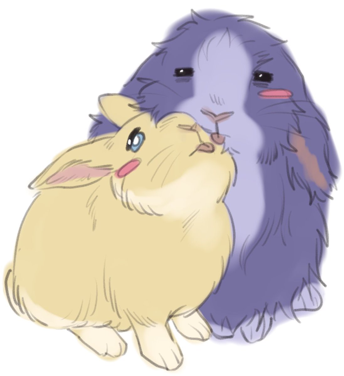 vilka_v_glazu's tweet photo. The algorithm tells me my posts are restricted until I prove I’m not a bot. In any case, I’m posting the rabbits so true connoisseurs can see them. 🐇🐇
#monoma #shinso #monoshin #shinmono https://t.co/IkQDg7AKu6