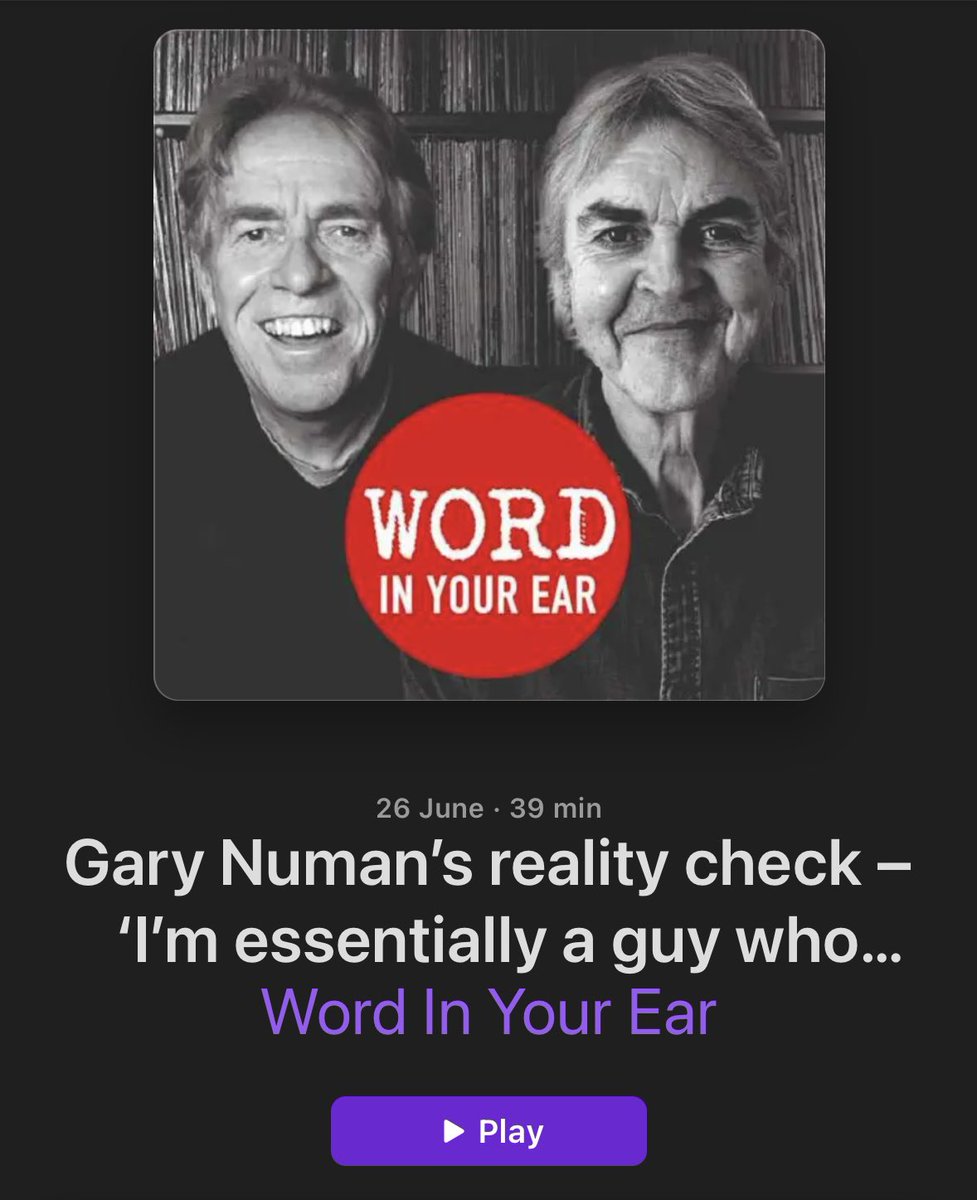 numanofficial's tweet photo. I did an interview with Mark Ellen and David Hepworth for their ‘Word In Your Ear’ podcast recently. We talked about the new ‘Gary Numan - A People’s History’ book and much more.

Audio link is: https://t.co/ePArCqWGb4

YouTube link: https://t.co/7ylXUXhdKY https://t.co/UyzAsfeRLy