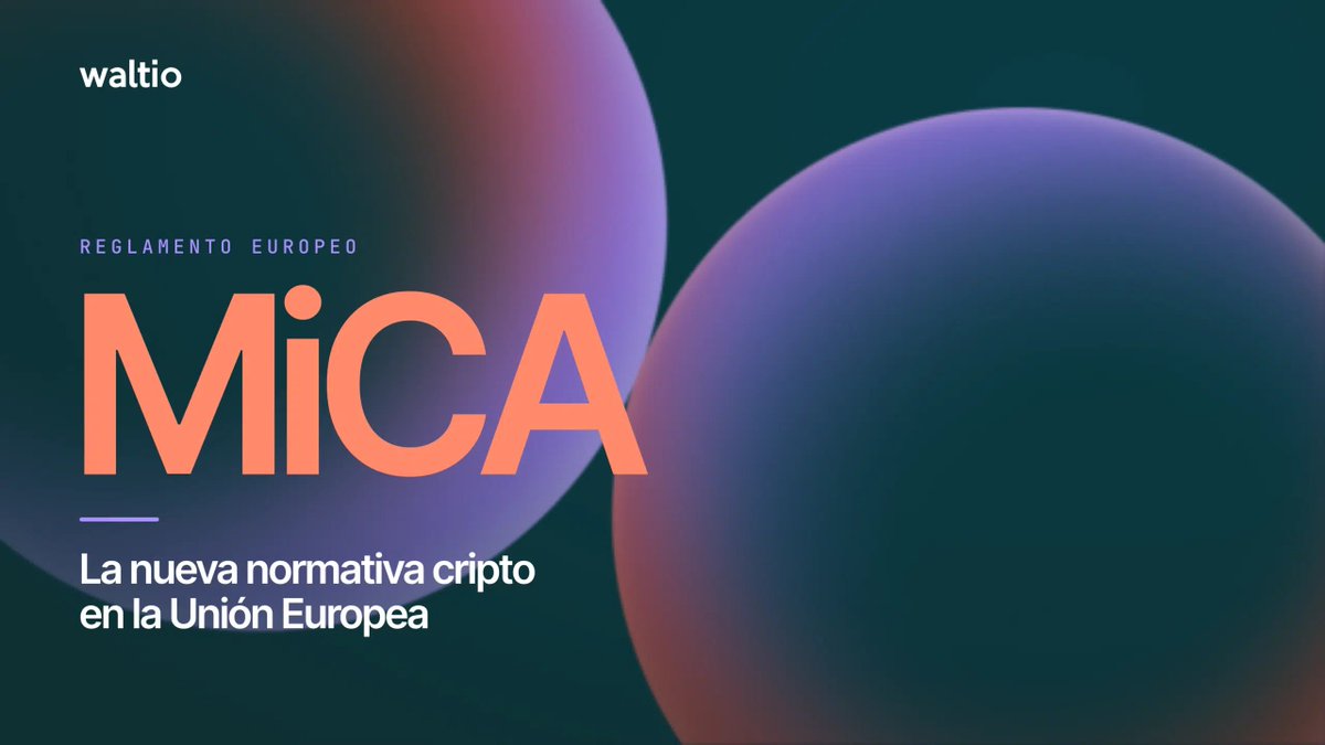 Waltio_ES's tweet photo. A partir de Julio se implementará oficialmente el reglamento MiCA

Pero ya se está planteando un MiCA 2

Se está analizando la posibilidad de crear un régimen de certificación para protocolos y smart contracts

Esto podría complicar la entrada y salida a Hyperliquid o Aave https://t.co/hS0dYvYQiW