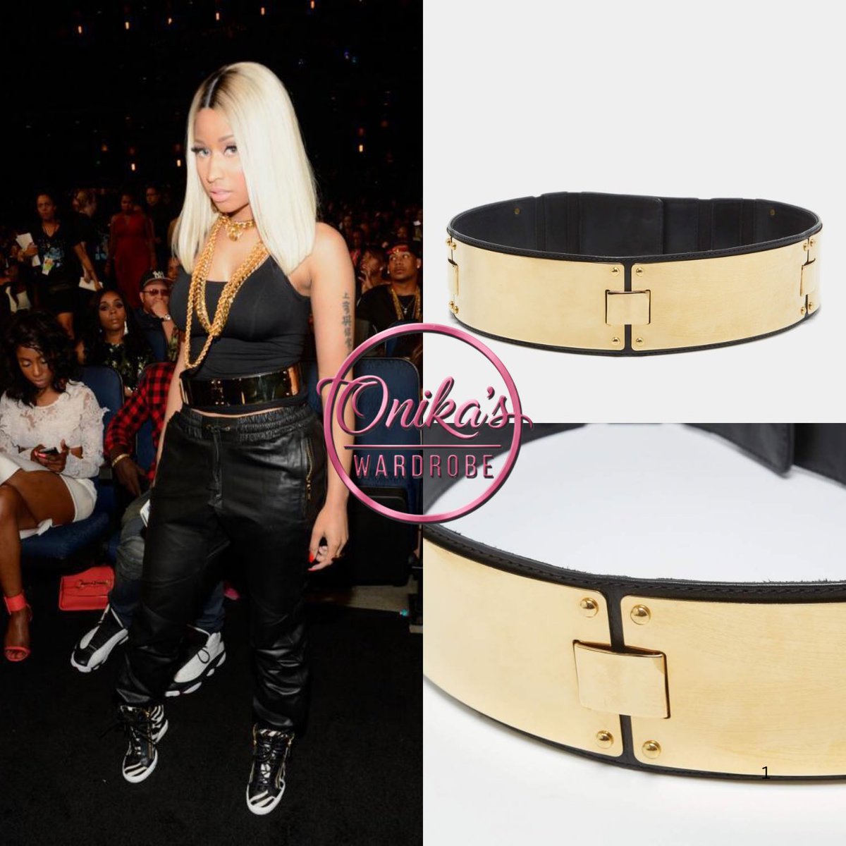 onikaswardrobe's tweet photo. Bet Awards (2013)
Nicki Minaj wearing a Black tank + PRSVR Lux Track Pants ($540) with Giuseppe Zanotti Zebra High Top Wedge Sneakers ($1,095) and a Giuseppe Zanotti black leather and gold tone metal waist belt
#nickiminaj #fashion #style
#BETAwards #PRSVR #GiuseppeZanotti https://t.co/OwL7jQ8Hrr