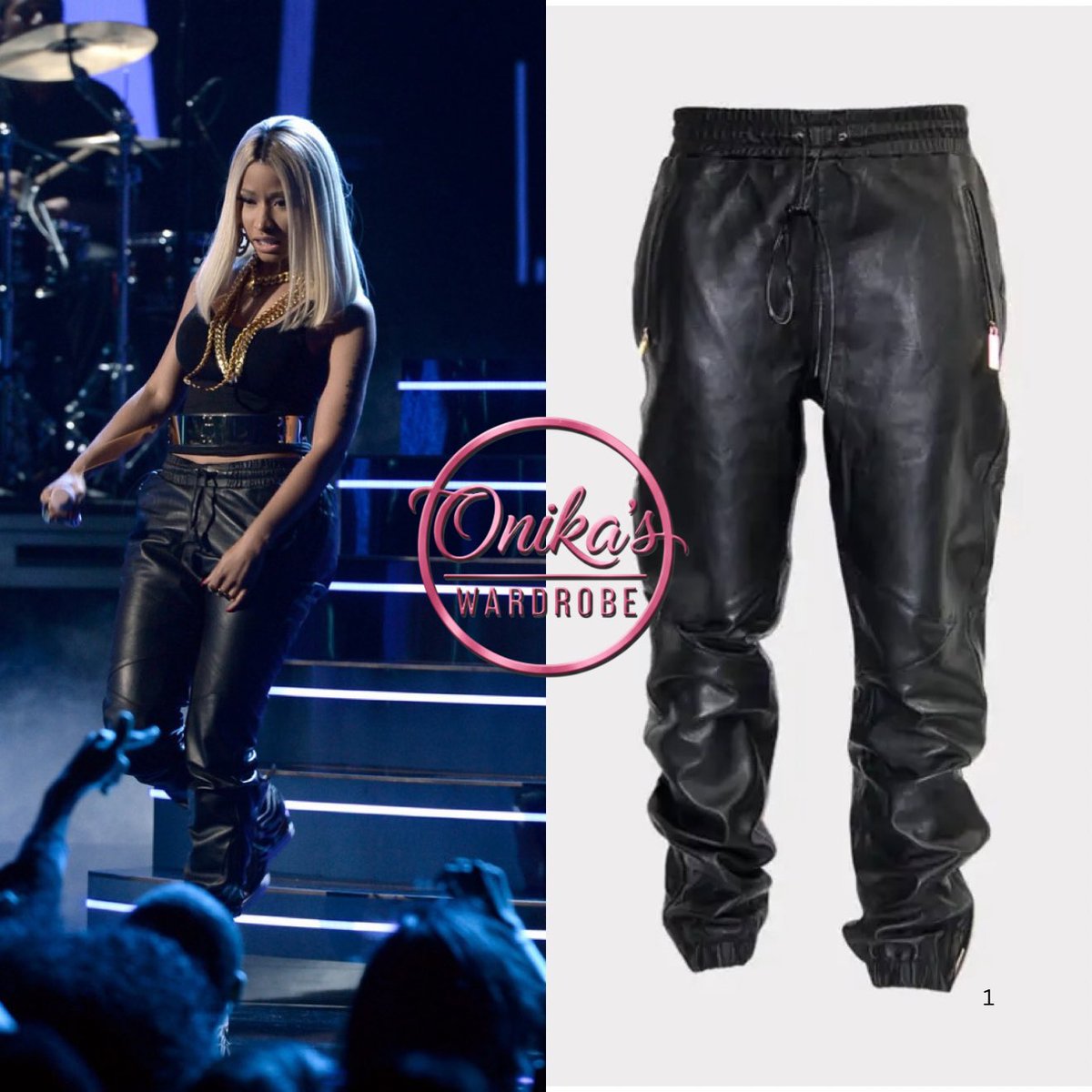 onikaswardrobe's tweet photo. Bet Awards (2013)
Nicki Minaj wearing a Black tank + PRSVR Lux Track Pants ($540) with Giuseppe Zanotti Zebra High Top Wedge Sneakers ($1,095) and a Giuseppe Zanotti black leather and gold tone metal waist belt
#nickiminaj #fashion #style
#BETAwards #PRSVR #GiuseppeZanotti https://t.co/OwL7jQ8Hrr
