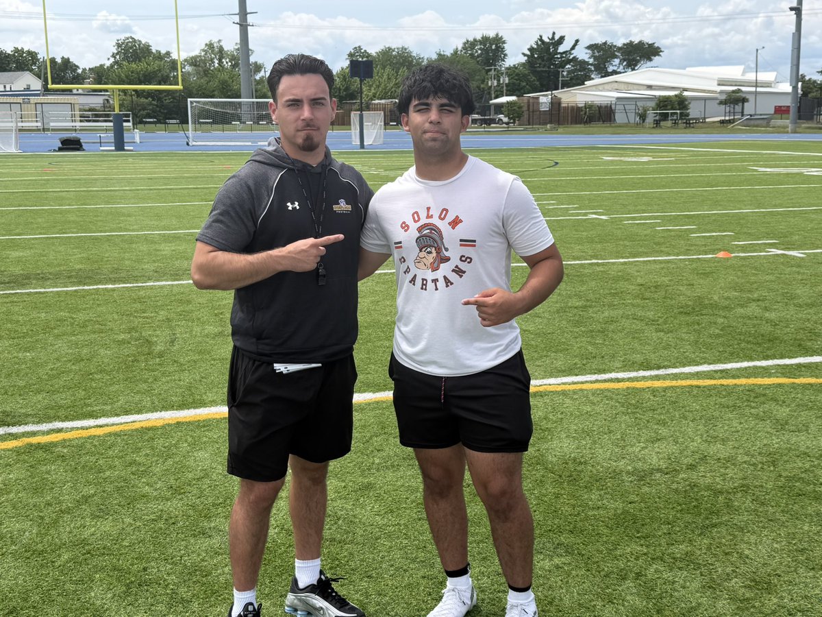 Luisbuck02's tweet photo. After a great camp and great conversation with @CoachMontoya_ I’m blessed to say I’ve received my first official offer to play at the next level.

@MountMercyFB 
@CoachBrock_J 
@FootballSolon 
@CoachStanton20 https://t.co/0tYDGnaDcP