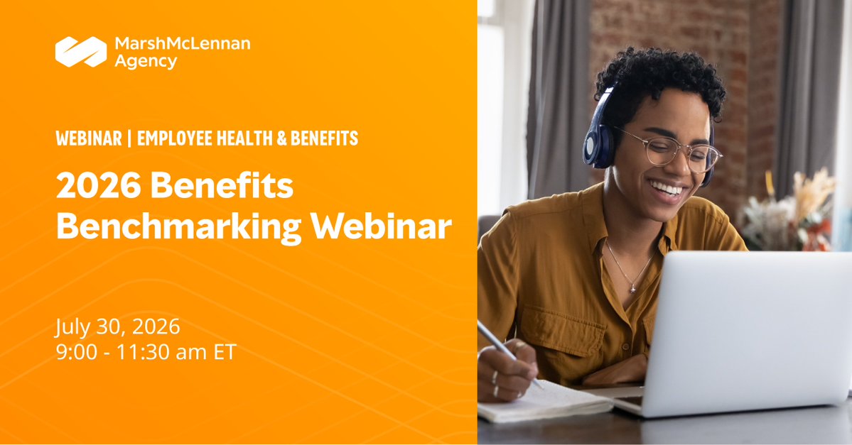 DanielJohnFitz's tweet photo. Elevate your benefits strategy at our 2026 Benefits Benchmarking webinar. Learn from specialists reviewing trends and benchmarking metrics you can apply immediately. Save your virtual seat today! https://t.co/kaJeLXHmjA https://t.co/Li7TzzfSyJ