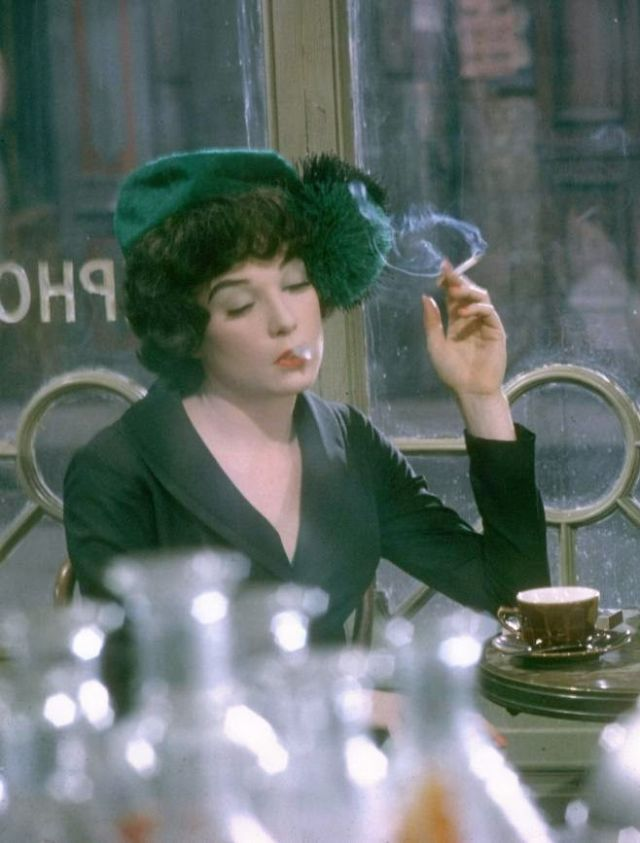 did shirley maclaine smoke cigarettes Shirley MacLaine during the filming of Irma la Douce, 1963