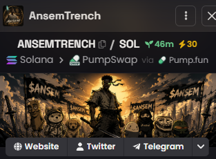 ansemtrench's tweet photo. Listed on DexScreener

https://t.co/UJXSp9jUDe https://t.co/FrSoMsBQnx