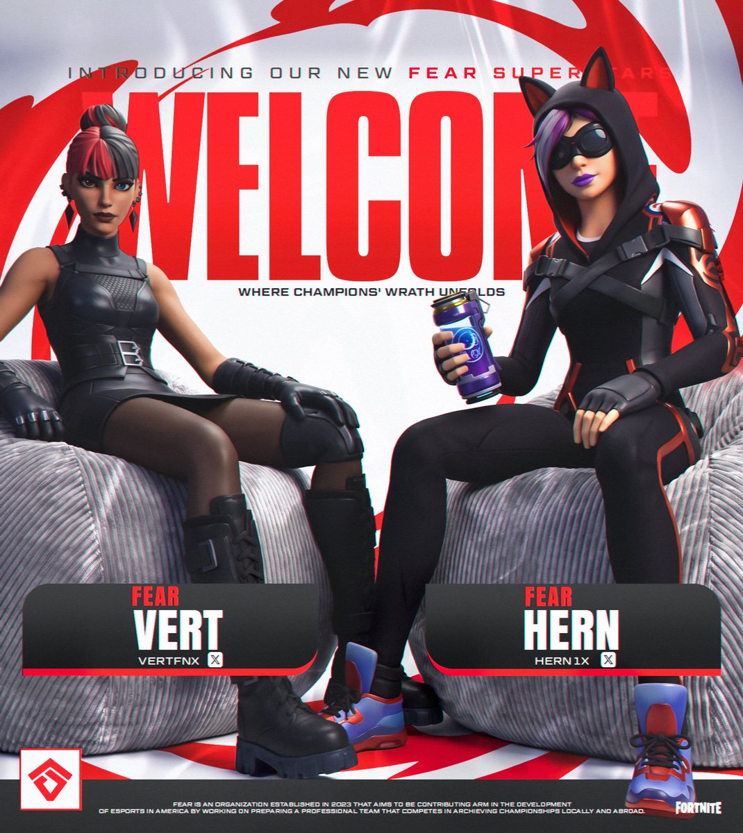 fearhq's tweet photo. The Wrath Continues. Welcome @vertfnx &amp; @Hern1x 

#WrathOfFear | @FNCompetitive https://t.co/9GQcVJIDQU