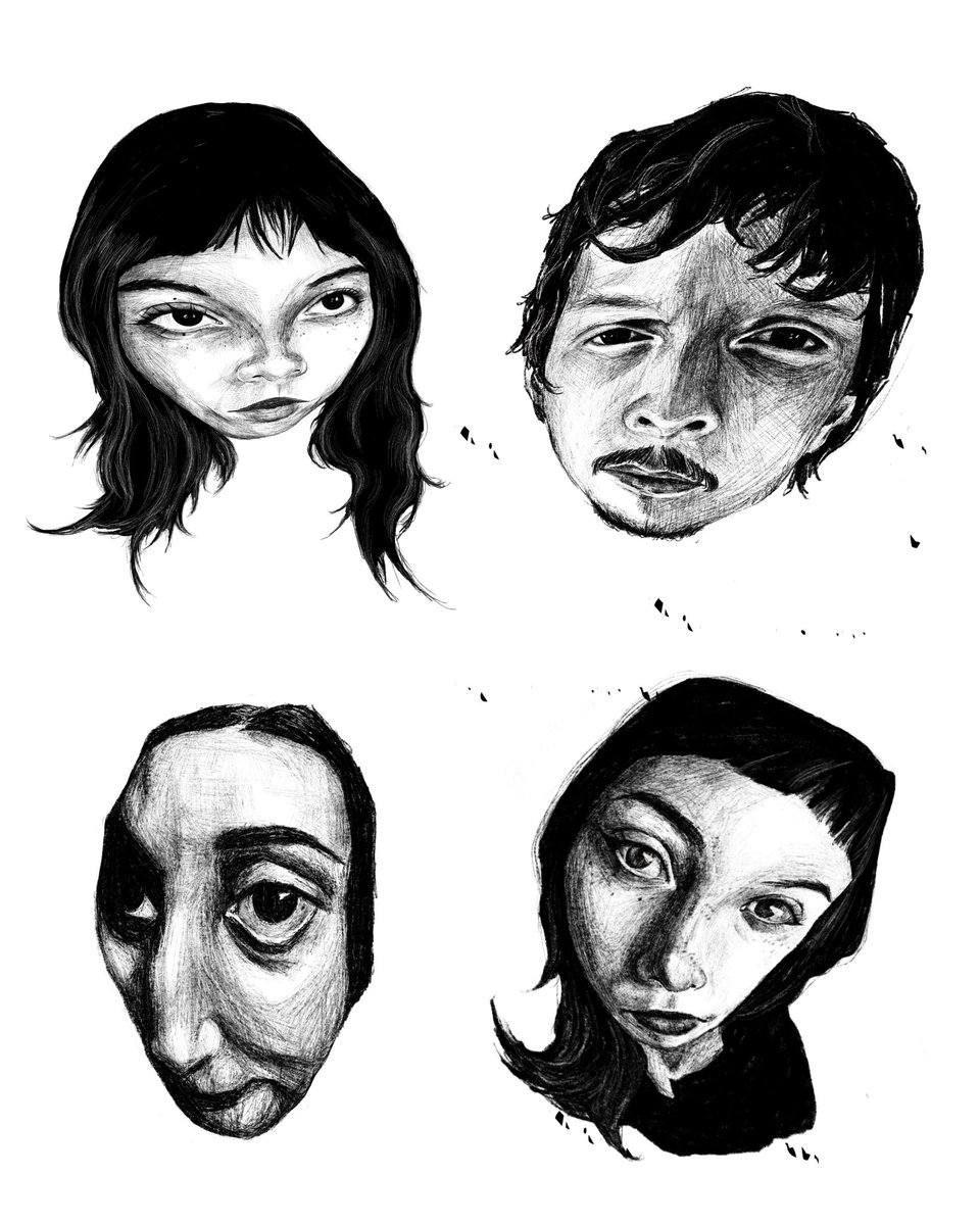 e__m0tion's tweet photo. Commissions open 
Black &amp; white portrait 
Follow @ e.m0tion on insta https://t.co/c1LtyWVpgv